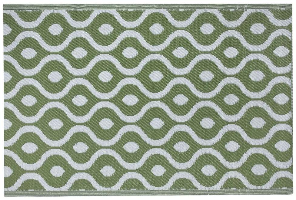 Vonkajší koberec 120 x 180 cm zelený PUNE Beliani
