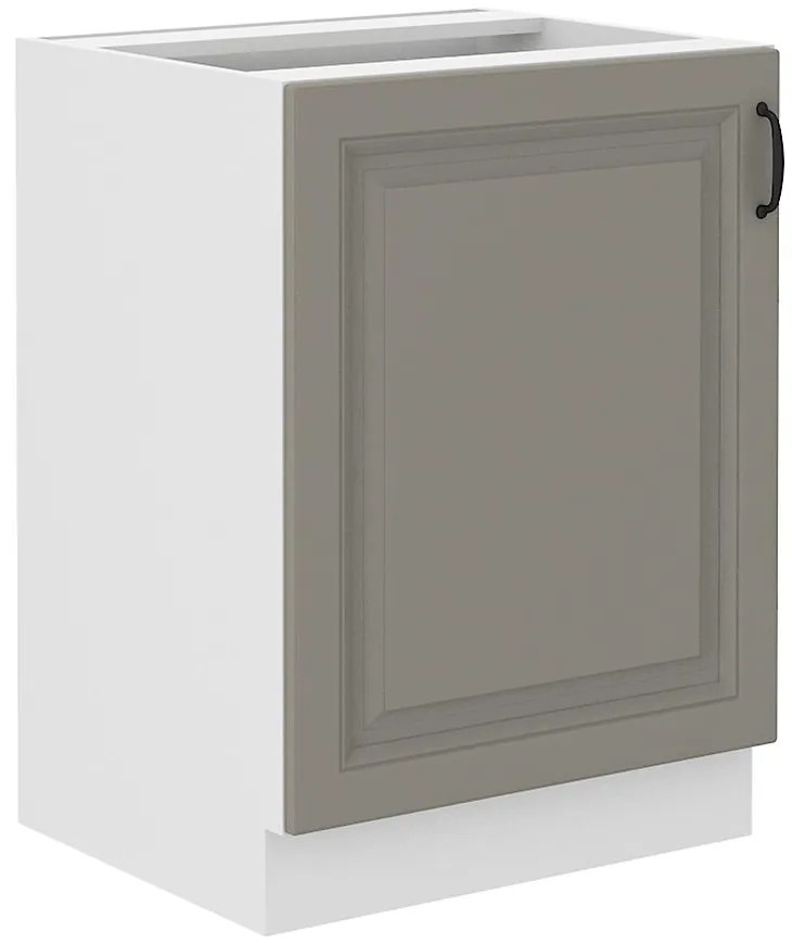 Kuchynská skrinka Stilo claygrey/biely 60d 1f bb