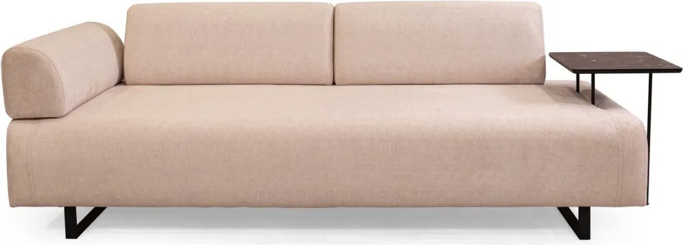 Třímístná pohovka Infinity 220 cm se stolkem béžová