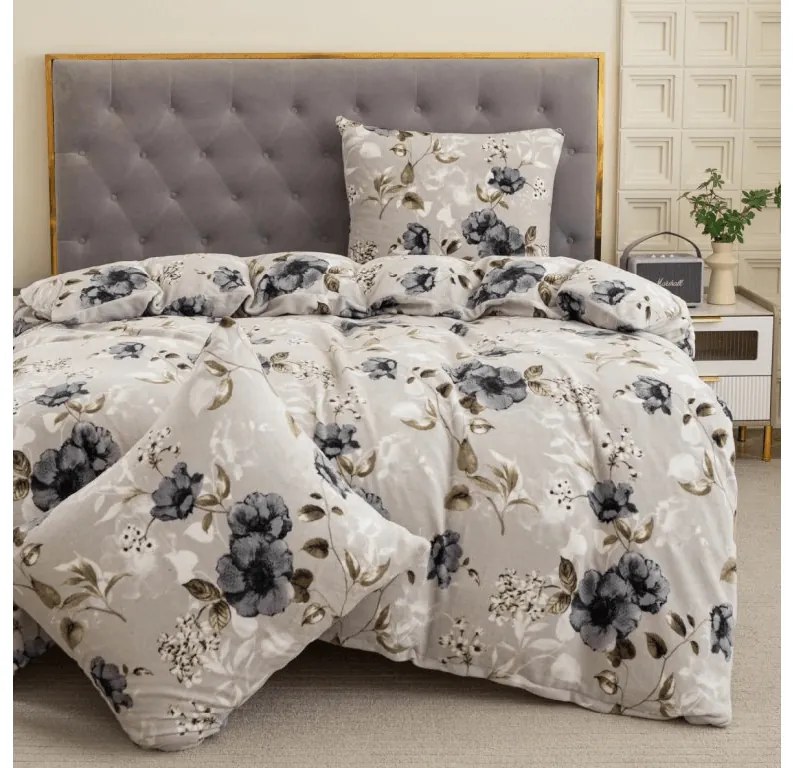 Mikroplyšové obliečky NOMELLA béžové Rozmer obliečky: 70 x 80 cm | 140 x 200 cm