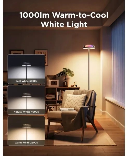 Govee-LED RGBICWW stmievateľná stojaca lampa UPLIGHTER MATTER LED/24W/230V Wi-Fi