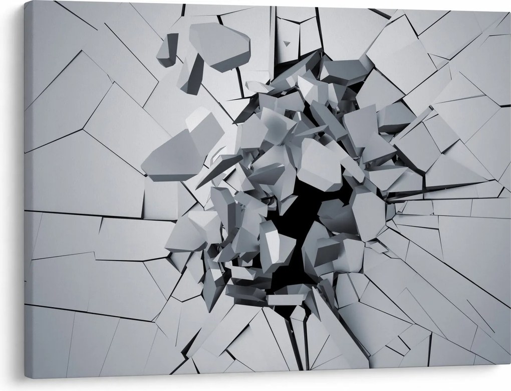 Obraz abstrakcie 3D (70x50 cm)