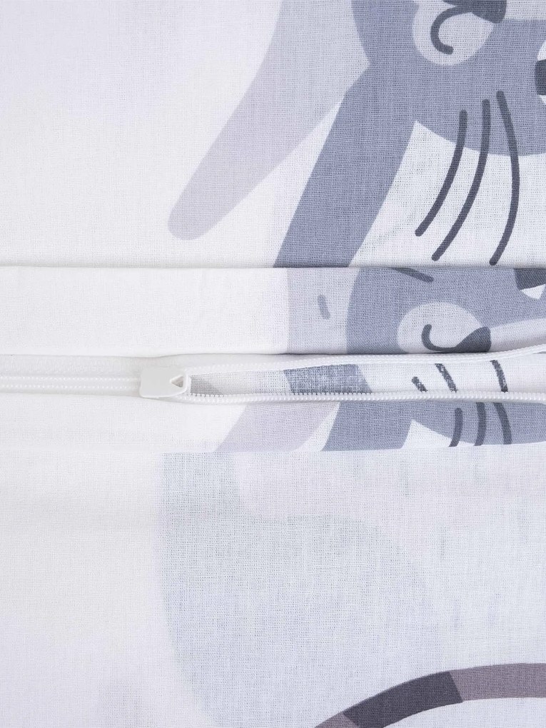 Bavlnená obliečka na vankúš Renforcé 70 × 90 cm - Mačičky