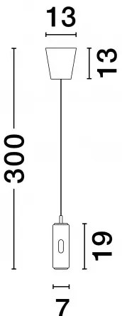 LED stmievateľné biele dizajnové svietidlo Holm