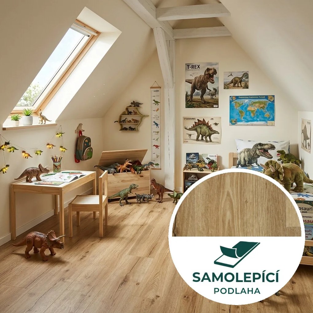 Egibi, Vinylová podlaha samolepiaca Canadian Design Canmore Peel & Stick, 914,4 x 152,4 mm