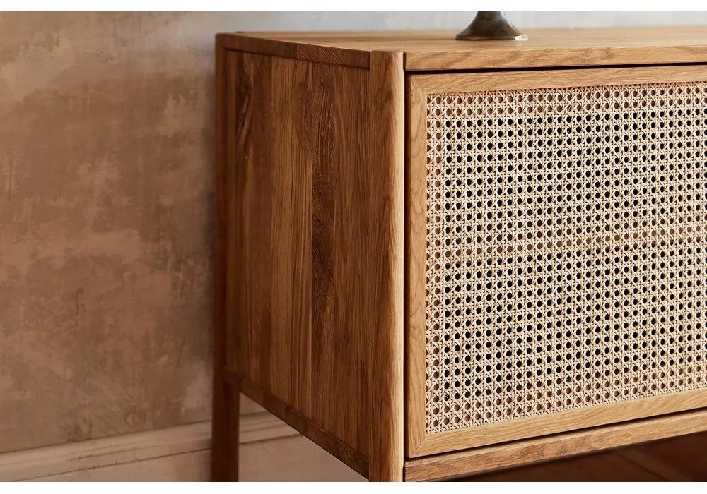 Nízka komoda z dubového dreva 97x69 cm Pola - The Beds