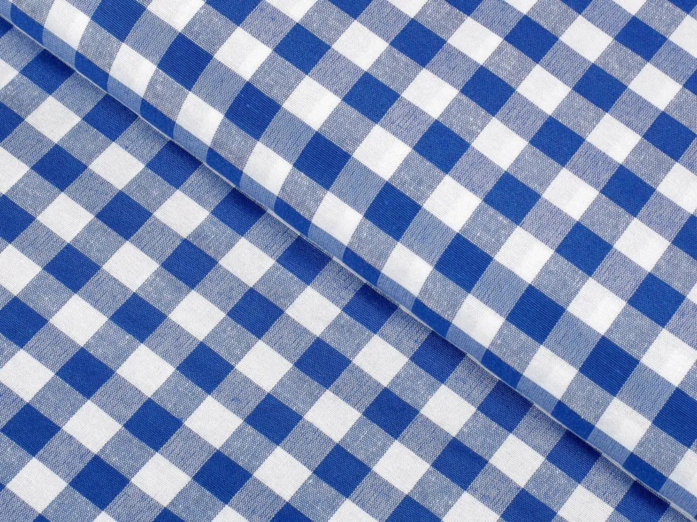 Biante Dekoračná obliečka na vankúš Rebeka RE-008 Modro-biela kocka stredná 45 x 45 cm