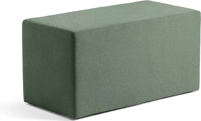 Taburet CASUAL, 1000x500 mm, látka CURA, tmavozelená