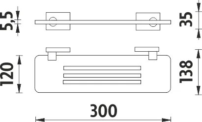 Nimco Polica, 30 cm IXI - KE X330-26
