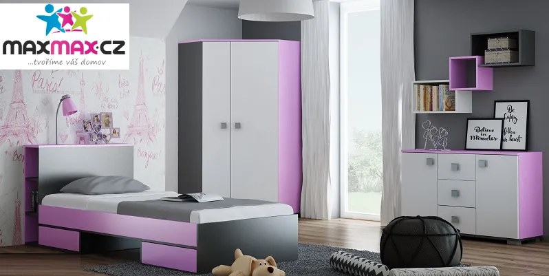 Šatníková skriňa - PINK TYP A
