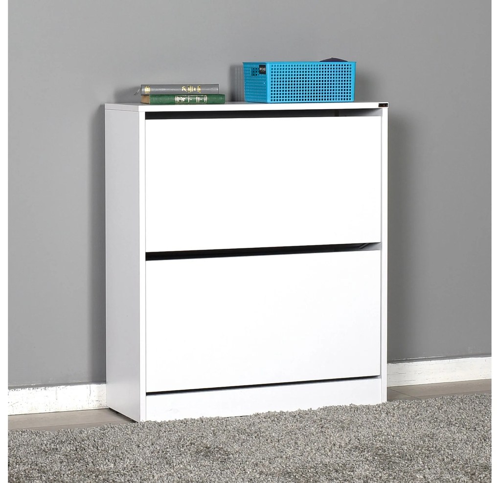 Botník (skrinka na topánky) Tosina 5 (biela). Akcia -22%. Vlastná spoľahlivá doprava až k Vám domov. 1094581