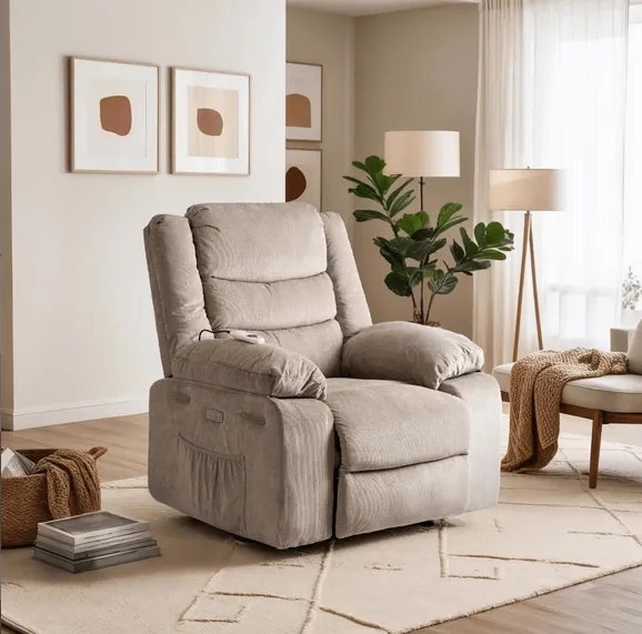 Masážne kreslo AMADEO bežové