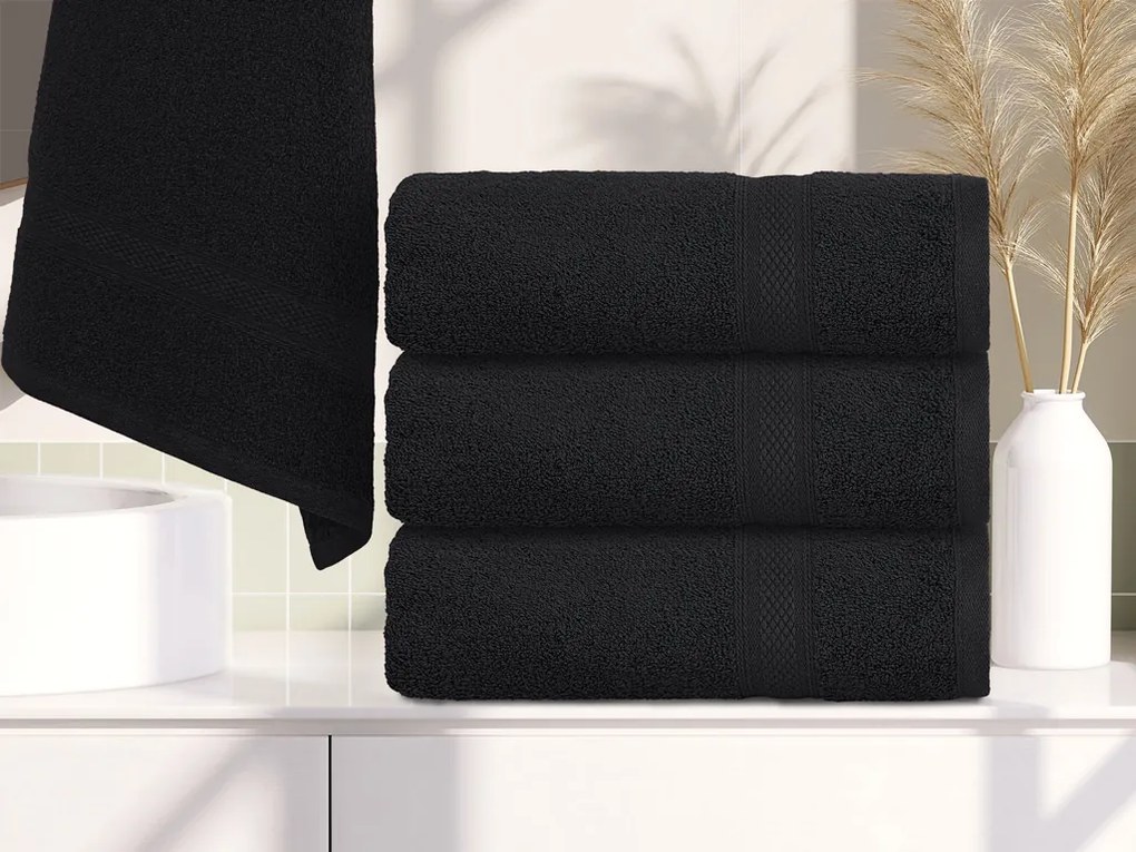 Uterák CLARYSSE ELEGANCE 60x110 cm antracitový, 100% bavlna