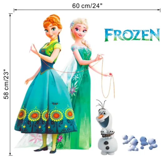Samolepka na stenu "Frozen" 58x60 cm