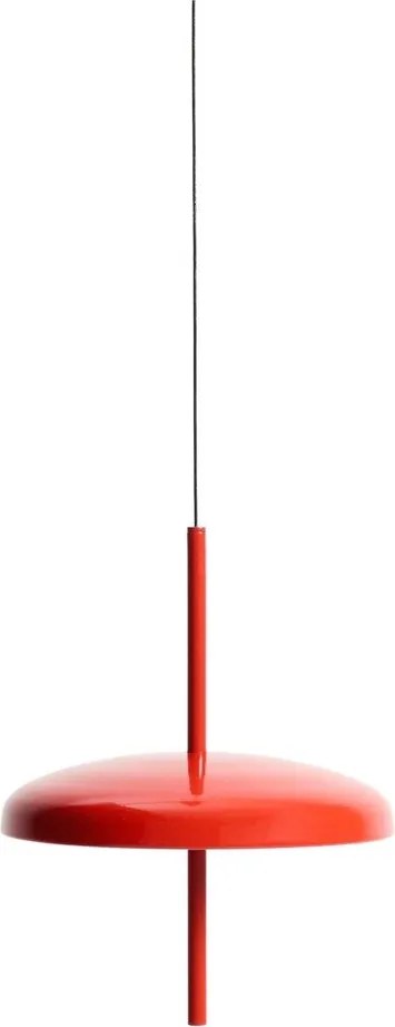 Červené LED stmievateľné závesné svetlo s kovovým tienidlom Porte – Kave Home