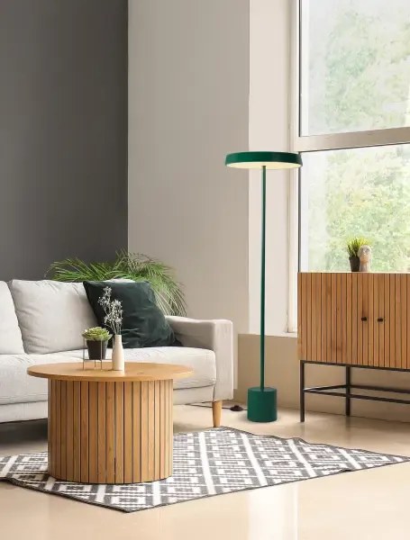 LED zeleno-čierna stojaca lampa Vetro