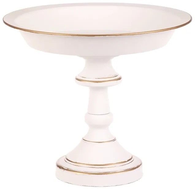 BONTEC Misa kovová - na stojane, 26 cm, aranžovacia, biela Farba: Biela