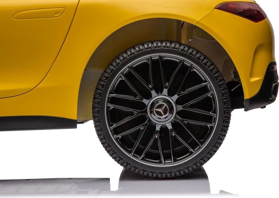 LEAN CARS Elektrické autíčko Mercedes AMG SL63 lakované, žlté