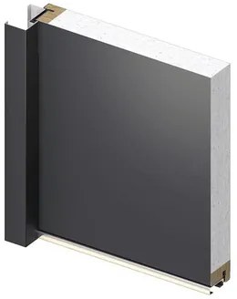 Kovové vchodové dvere S68 Clear 90 Ľ antracit