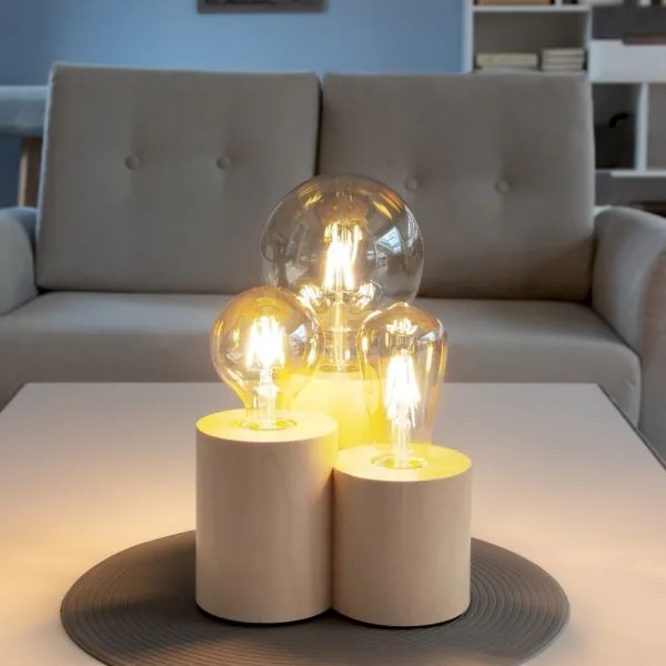 Spot-Light 2266360 - Stolná lampa VINCENT 3xE27/15W/230V