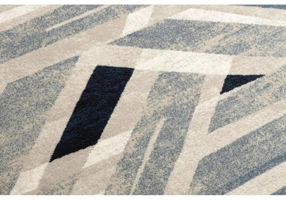 Vlnený kusový koberec Basim béžovo modrý 200x300cm