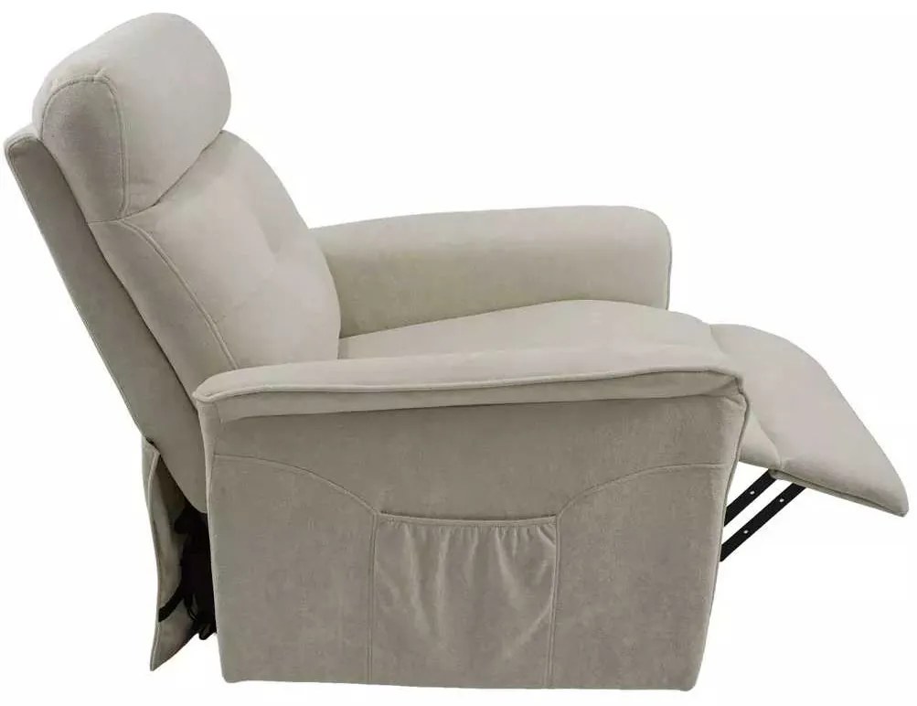 LuxuryForm DESIGN TV kreslo PEGAS s elektrickým polohovaním, masážou a výklopom - béžové