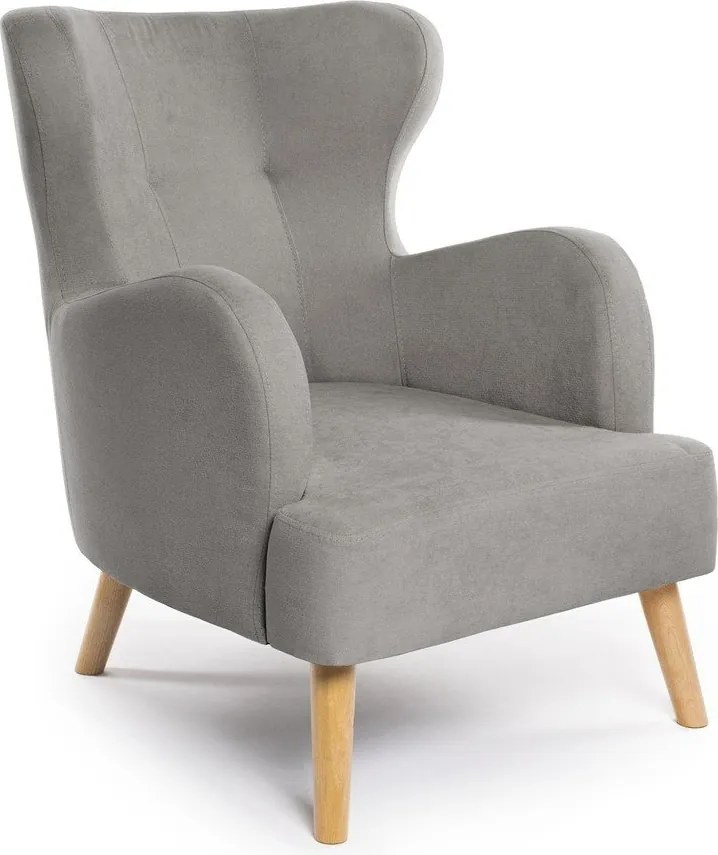 Svetlosivé kreslo ušiak Noemye – Bonami Selection