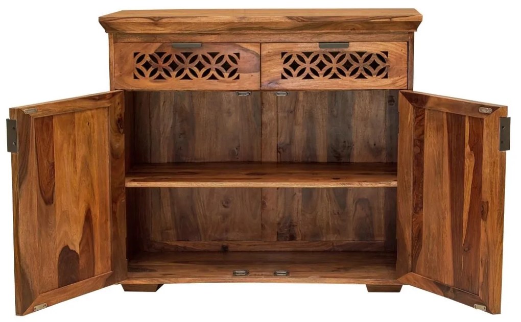 furniture-nabytek.cz - Komoda masiv dřevo palisandr 90x45x90
