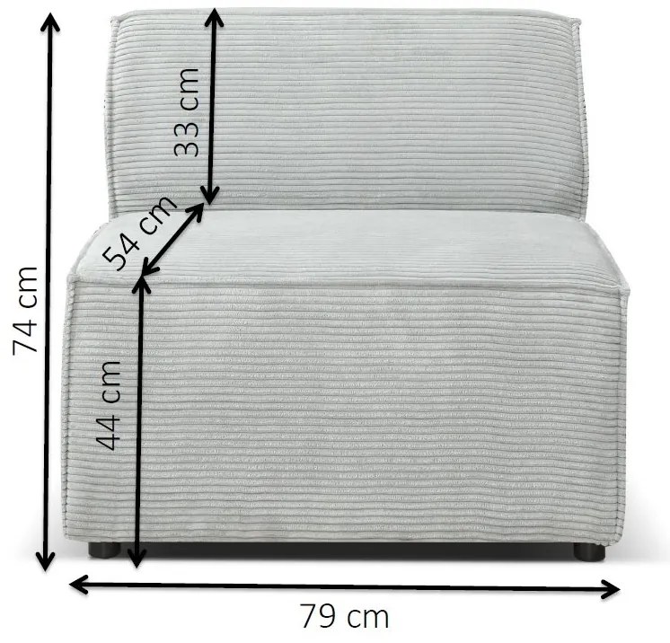 Pohovka trojsedačka Cuboid 2 (béžová). Akcia -24%. Vlastná spoľahlivá doprava až k Vám domov. 1071633