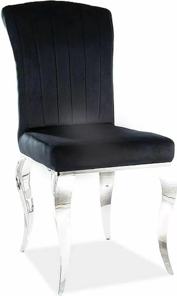 JEDÁLENSKÁ STOLIČKA LAURO ČIERNA + CHRÓM