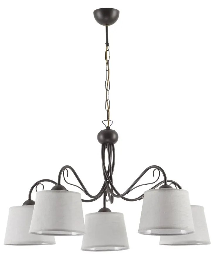 Jupiter 1362 - KM 5 V - Luster na reťazi KAMELIA 5xE27/60W/230V