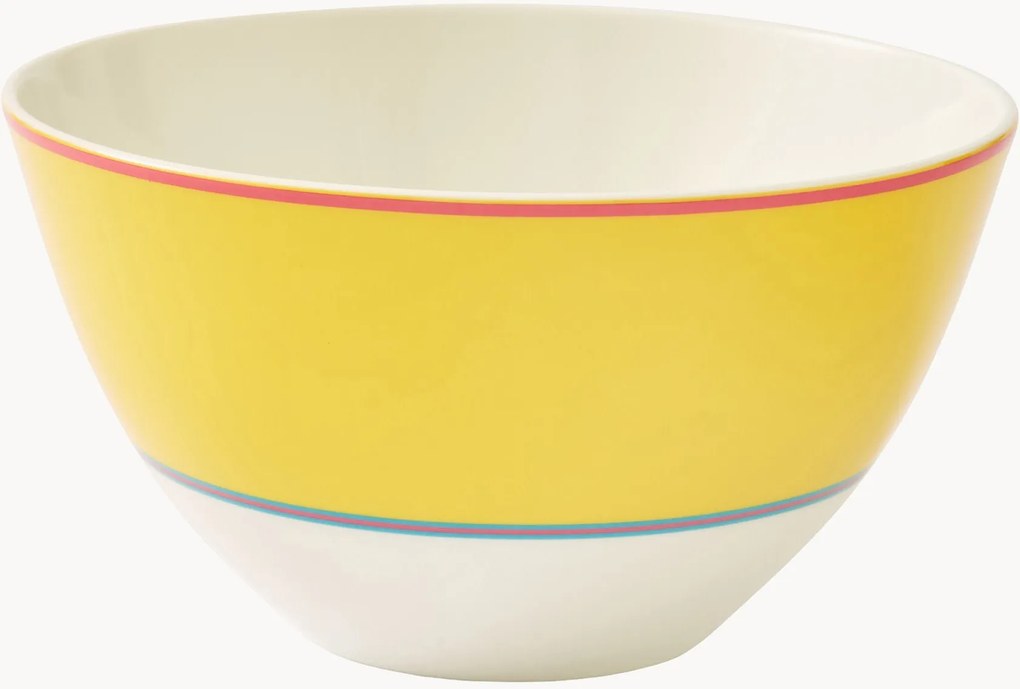 Porcelánové misky Calypso Yellow, 4 ks