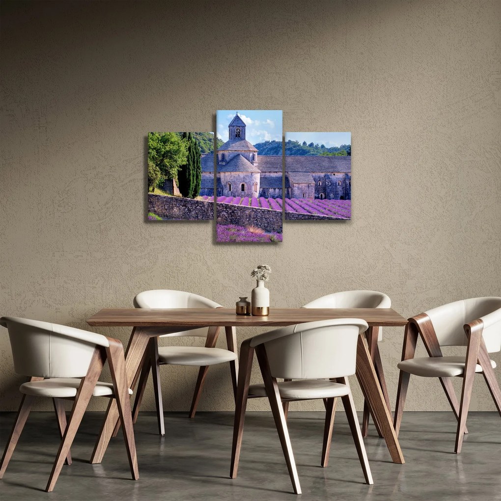 Obraz - Levanduľové pole (90x60 cm)