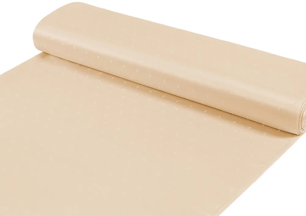 Biante Teflónový okrúhly obrus TF-085 Obdĺžničky na béžovom Ø 70 cm