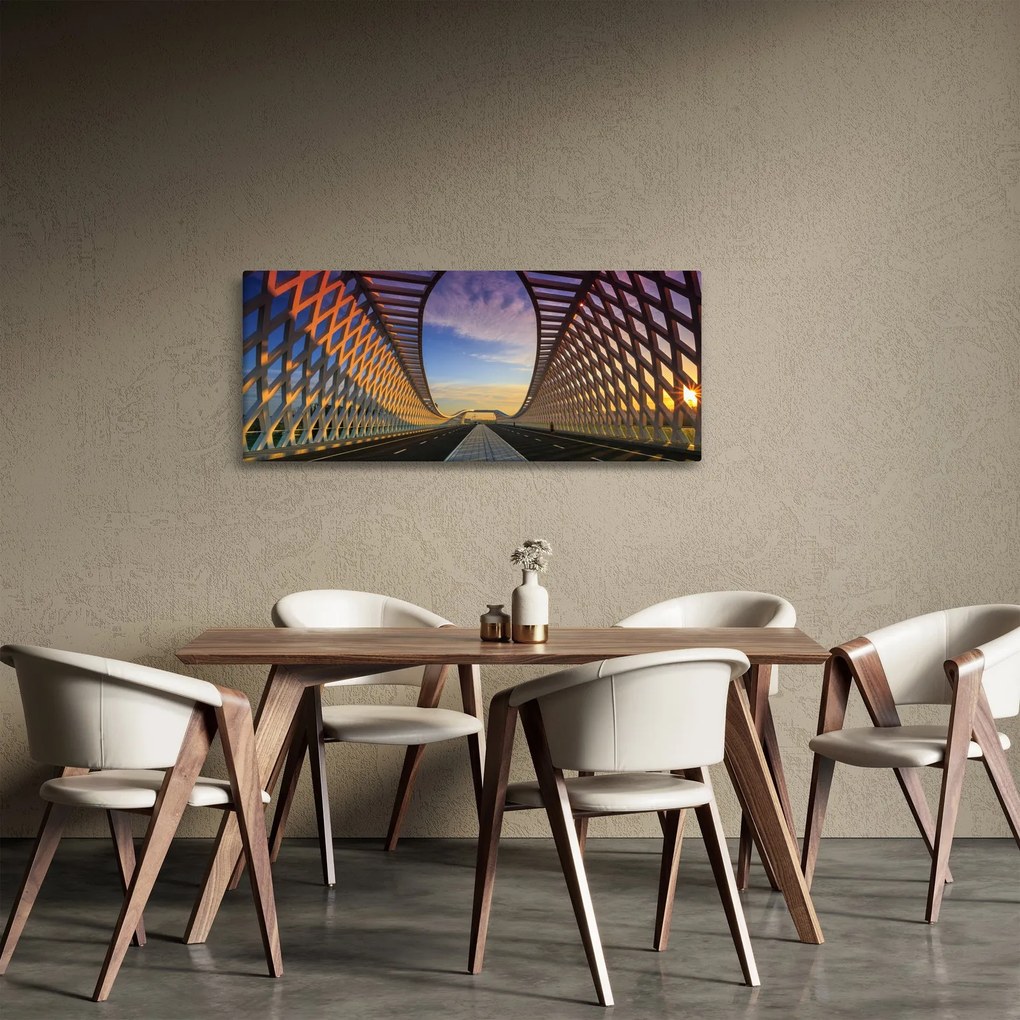 Obraz modernej architektúry mosta (120x50 cm)