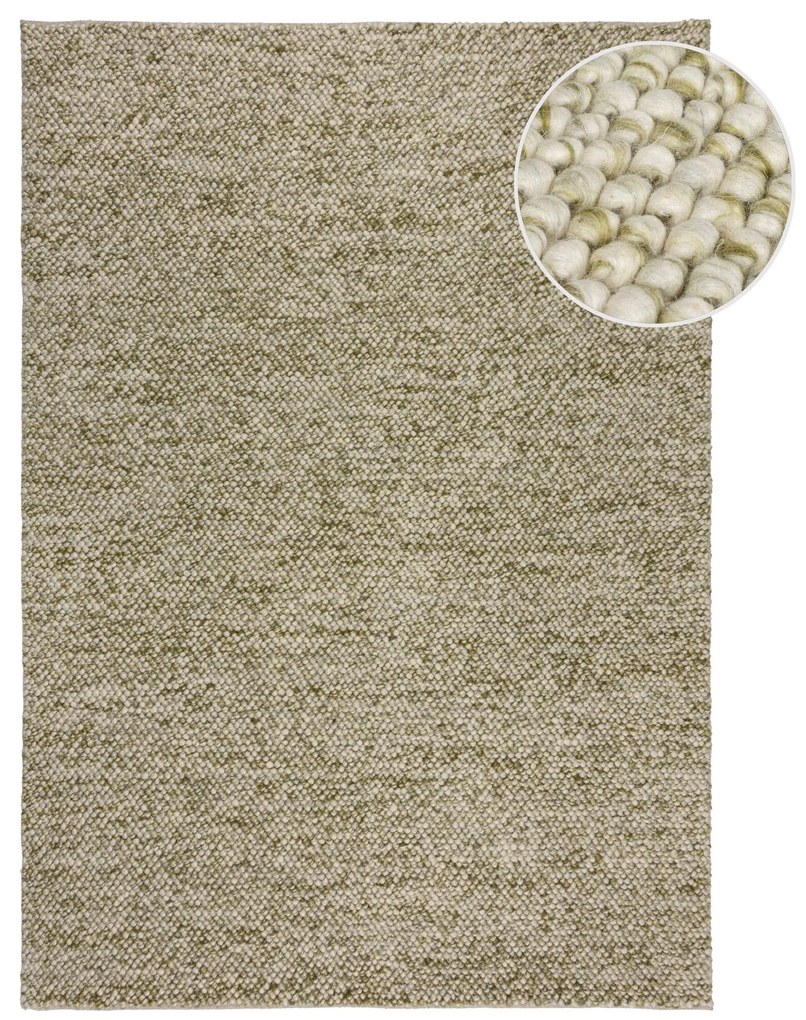 Flair Rugs koberce Ručne tkaný kusový koberec Minerals Green - 120x170 cm