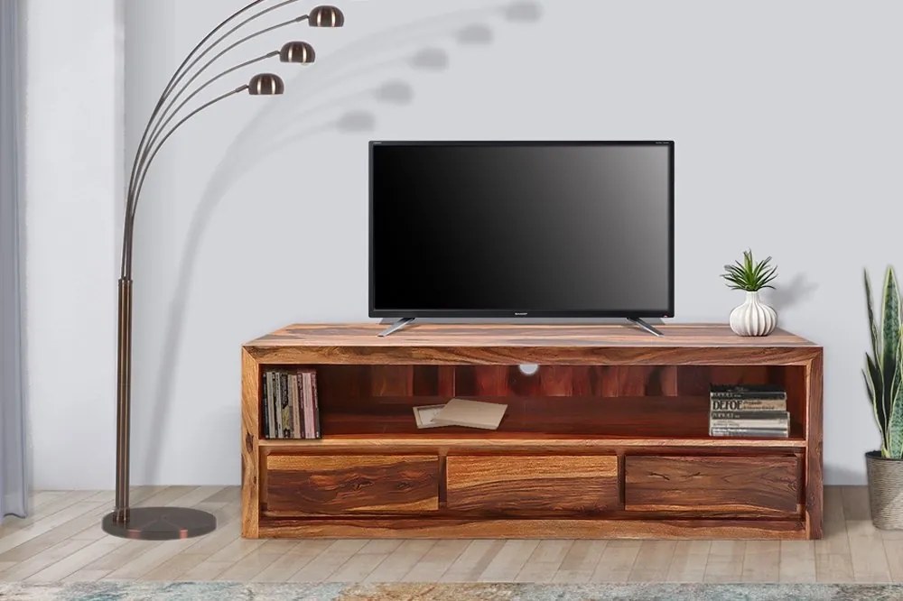 furniture-nabytek.cz - Drevený tv stolík z masívu palisander 160x50x45