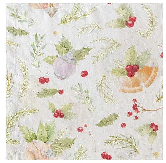 Vianočné ľanové prestieranie Linen Tales Merry, 40 x 35 cm