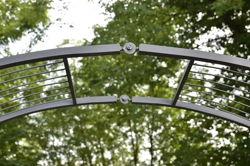 Oblúk na ruže Flexi s nastaviteľnou šírkou - Čierna