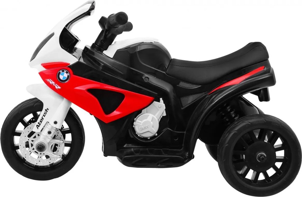 Ramiz BMW S1000 RR Mini detský motocykel na batérie červený + 3 kolieska + zvuky + LED
