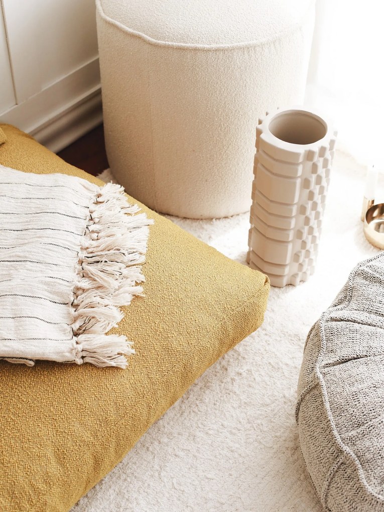 Polštář na podlahu DOKUMA hořčicový