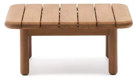 Záhradný odkladací stolík z tíkového dreva 70x70 cm Turqueta – Kave Home