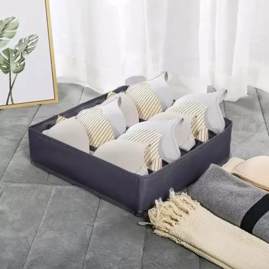 eCarla Organizér na spodní prádlo, sada 4ks, SPRINGOS - šedý