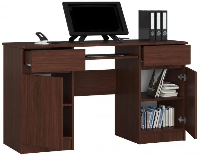 Kancelársky stôl CLP A5 2D 2SZ wenge