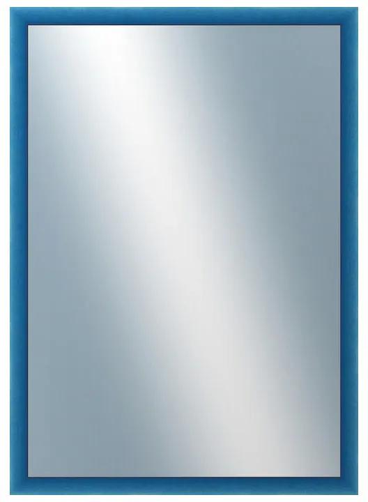 DANTIK - Zrkadlo v rámu, rozmer s rámom 50x70 cm z lišty BOX modrá morená (1753)