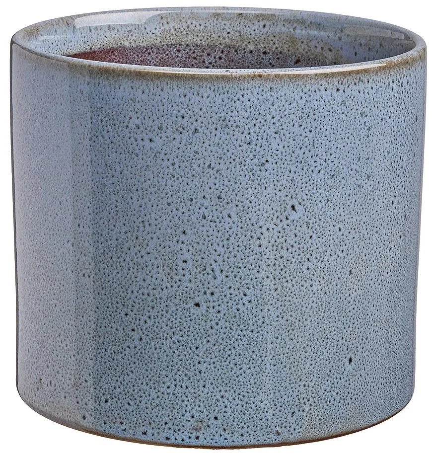 GLAZE Glazovaný kvetináč 17 cm - olivová