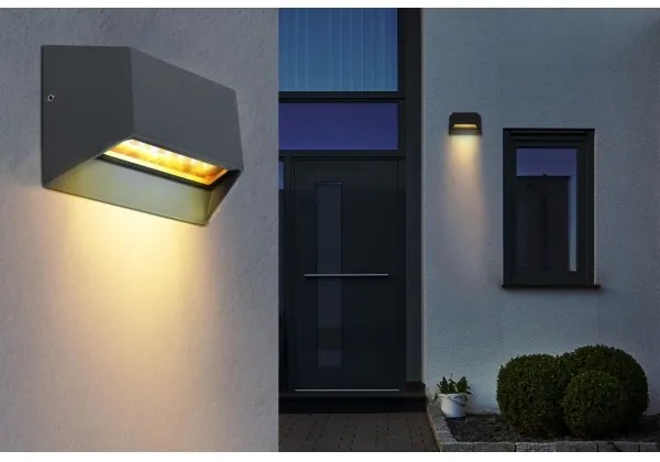 Globo 34175 - LED Vonkajšie nástenné svietidlo HONNA LED/7W/230V IP54 antracit