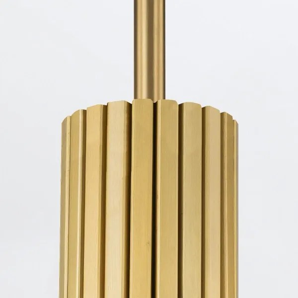 Elstead MARVELE-MP-AB-OPAL - Stropný luster na tyči MARVELE 1xE14/40W/230V zlatý