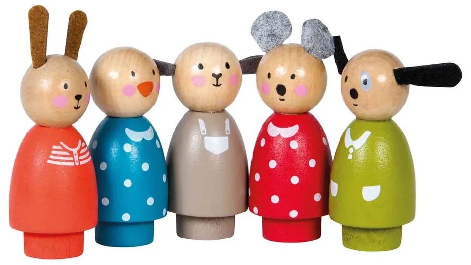 Drevená hračka La Grande Famille – Moulin Roty