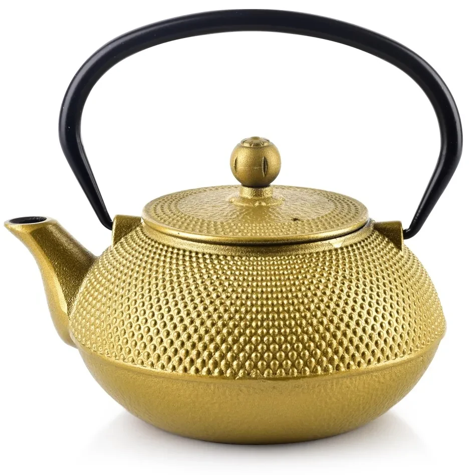Liatinová kanvica na čaj ALOR 800ml zlatá II | BIANO